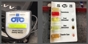 Images showing what Scofield Automotive care of Roseburg and Green, OR look for when doing vehicle inspections