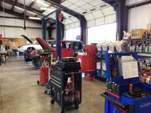 A look inside the repair shop at Scofield Automotive in Roseburg, OR